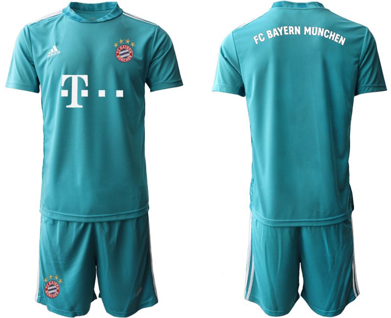 Men 2020-2021 club Bayern Munich lake blue goalkeeper Soccer Jerseys->bayern munich jersey->Soccer Club Jersey